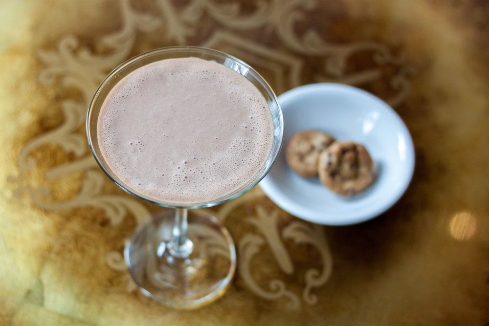 Chocolate martinis from the drink menu